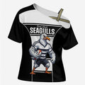 Tweed Heads Rugby Custom Cross Shoulder Shirt Go Seagulls Mascot Sporty Style - Aussie Hoodie