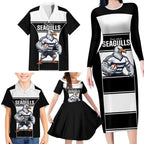 Tweed Heads Rugby Custom Family Matching Long Sleeve Bodycon Dress and Hawaiian Shirt Go Seagulls Mascot Sporty Style - Aussie Hoodie