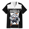 Tweed Heads Rugby Custom Family Matching Mermaid Dress and Hawaiian Shirt Go Seagulls Mascot Sporty Style - Aussie Hoodie