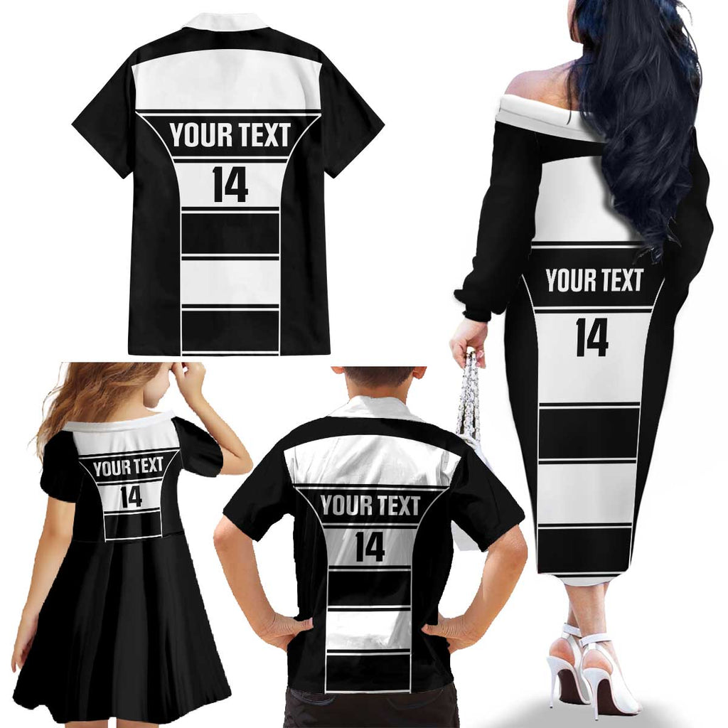 Tweed Heads Rugby Custom Family Matching Off The Shoulder Long Sleeve Dress and Hawaiian Shirt Go Seagulls Mascot Sporty Style - Aussie Hoodie