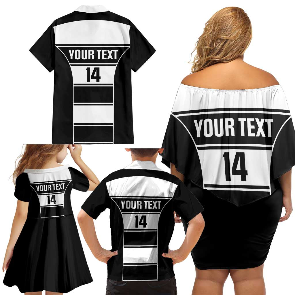 Tweed Heads Rugby Custom Family Matching Off Shoulder Short Dress and Hawaiian Shirt Go Seagulls Mascot Sporty Style - Aussie Hoodie