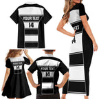 Tweed Heads Rugby Custom Family Matching Short Sleeve Bodycon Dress and Hawaiian Shirt Go Seagulls Mascot Sporty Style - Aussie Hoodie