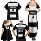 Tweed Heads Rugby Custom Family Matching Summer Maxi Dress and Hawaiian Shirt Go Seagulls Mascot Sporty Style - Aussie Hoodie