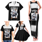 Tweed Heads Rugby Custom Family Matching Tank Maxi Dress and Hawaiian Shirt Go Seagulls Mascot Sporty Style - Aussie Hoodie