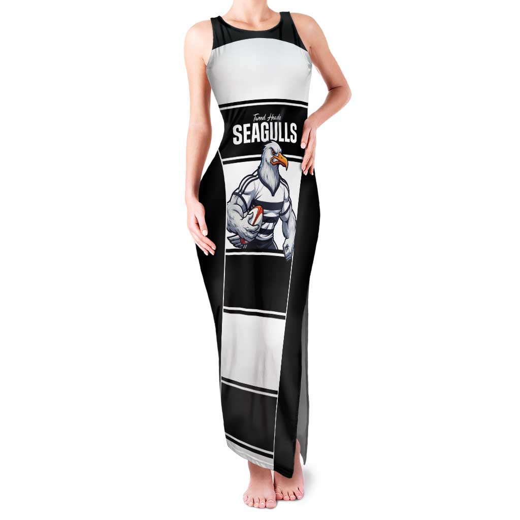 Tweed Heads Rugby Custom Family Matching Tank Maxi Dress and Hawaiian Shirt Go Seagulls Mascot Sporty Style - Aussie Hoodie