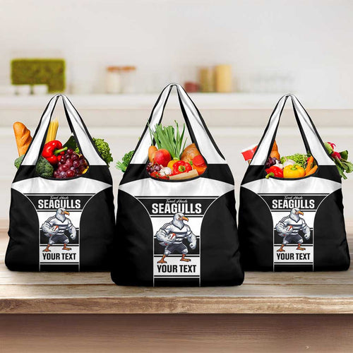 Tweed Heads Rugby Custom Grocery Bag Go Seagulls Mascot Sporty Style - Aussie Hoodie