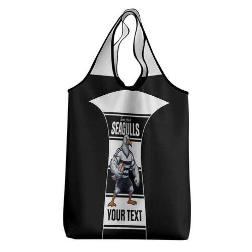 Tweed Heads Rugby Custom Grocery Bag Go Seagulls Mascot Sporty Style - Aussie Hoodie