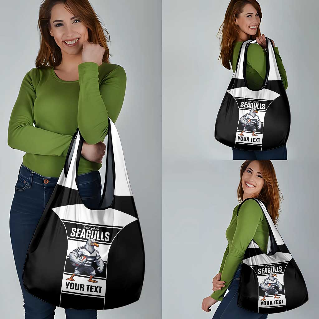 Tweed Heads Rugby Custom Grocery Bag Go Seagulls Mascot Sporty Style - Aussie Hoodie