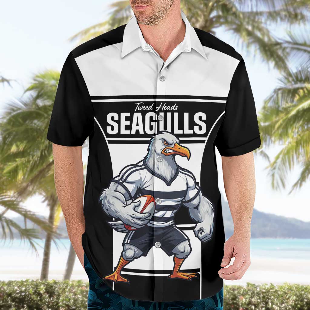 Tweed Heads Rugby Custom Hawaiian Shirt Go Seagulls Mascot Sporty Style - Aussie Hoodie