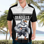 Tweed Heads Rugby Custom Hawaiian Shirt Go Seagulls Mascot Sporty Style - Aussie Hoodie