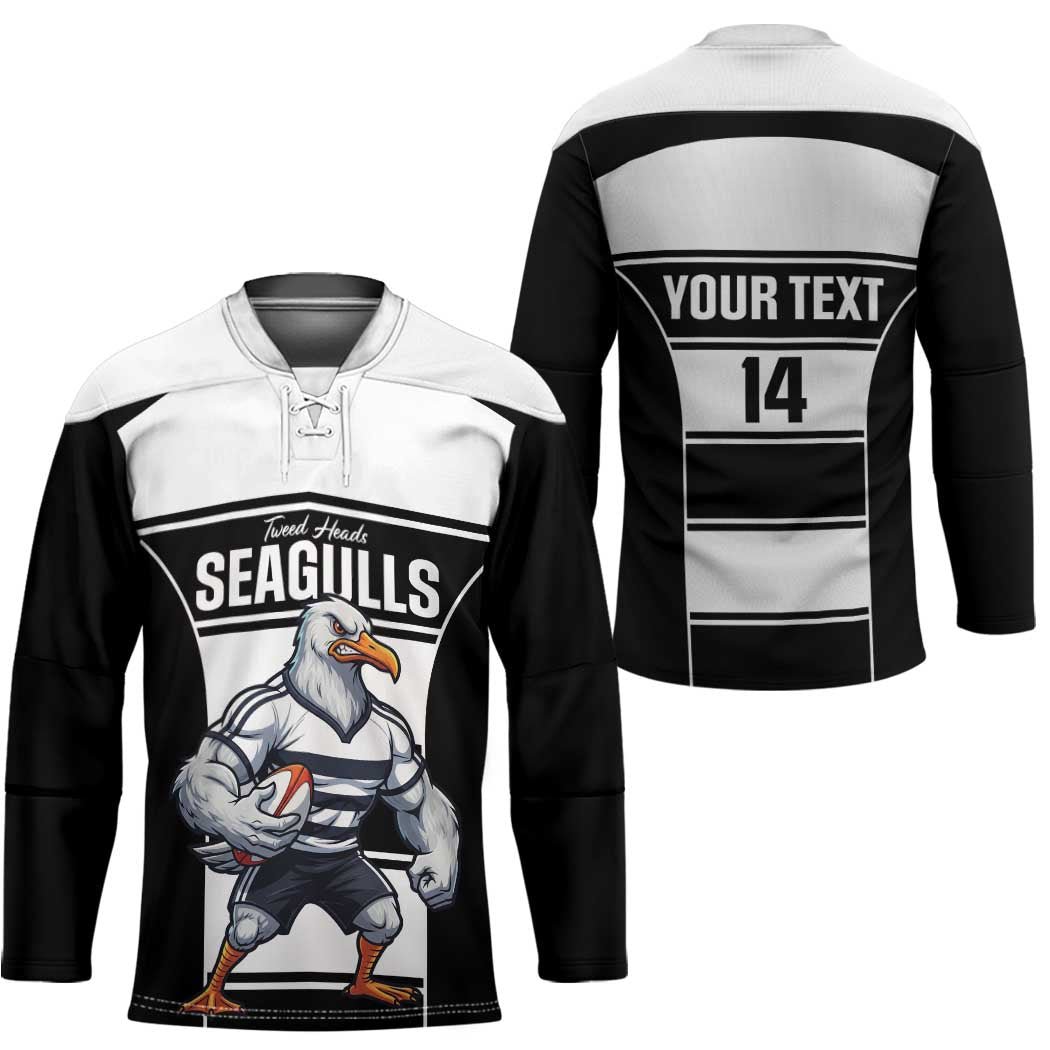 Tweed Heads Rugby Custom Hockey Jersey Go Seagulls Mascot Sporty Style - Aussie Hoodie