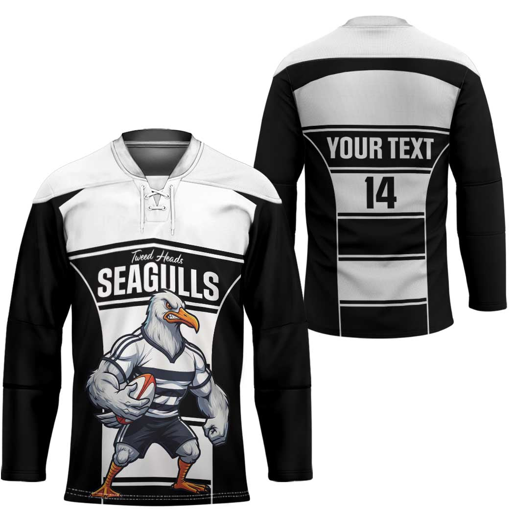 Tweed Heads Rugby Custom Hockey Jersey Go Seagulls Mascot Sporty Style - Aussie Hoodie