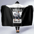 Tweed Heads Rugby Custom Hooded Blanket Go Seagulls Mascot Sporty Style - Aussie Hoodie