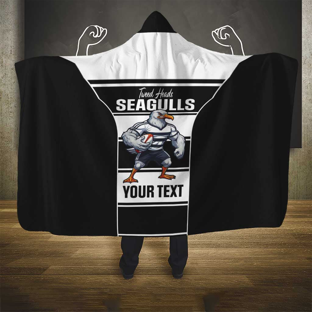 Tweed Heads Rugby Custom Hooded Blanket Go Seagulls Mascot Sporty Style - Aussie Hoodie