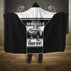 Tweed Heads Rugby Custom Hooded Blanket Go Seagulls Mascot Sporty Style - Aussie Hoodie