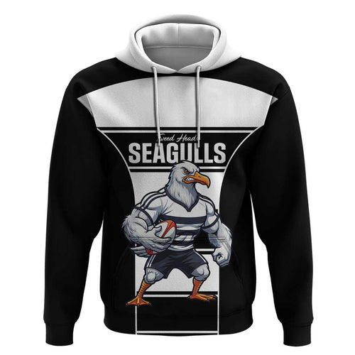Tweed Heads Rugby Custom Hoodie Go Seagulls Mascot Sporty Style - Aussie Hoodie