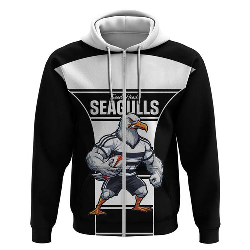 Tweed Heads Rugby Custom Hoodie Go Seagulls Mascot Sporty Style - Aussie Hoodie