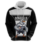 Tweed Heads Rugby Custom Hoodie Go Seagulls Mascot Sporty Style - Aussie Hoodie