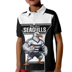 Tweed Heads Rugby Custom Kid Polo Shirt Go Seagulls Mascot Sporty Style - Aussie Hoodie