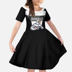 Tweed Heads Rugby Custom Kid Short Sleeve Dress Go Seagulls Mascot Sporty Style - Aussie Hoodie
