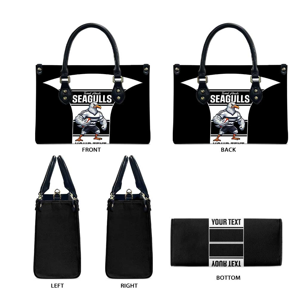 Tweed Heads Rugby Custom Leather Bag Go Seagulls Mascot Sporty Style - Aussie Hoodie
