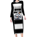Tweed Heads Rugby Custom Long Sleeve Bodycon Dress Go Seagulls Mascot Sporty Style - Aussie Hoodie
