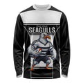 Tweed Heads Rugby Custom Long Sleeve Shirt Go Seagulls Mascot Sporty Style - Aussie Hoodie