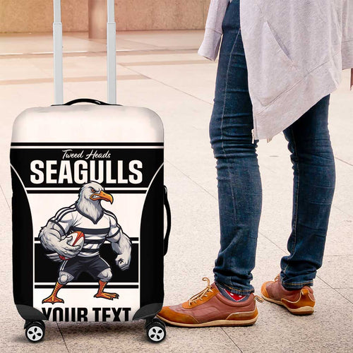 Tweed Heads Rugby Custom Luggage Cover Go Seagulls Mascot Sporty Style - Aussie Hoodie