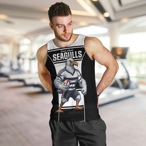 Tweed Heads Rugby Custom Men Tank Top Go Seagulls Mascot Sporty Style - Aussie Hoodie