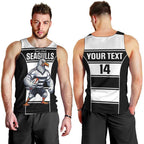 Tweed Heads Rugby Custom Men Tank Top Go Seagulls Mascot Sporty Style - Aussie Hoodie