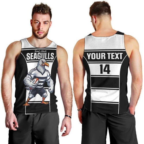 Tweed Heads Rugby Custom Men Tank Top Go Seagulls Mascot Sporty Style - Aussie Hoodie