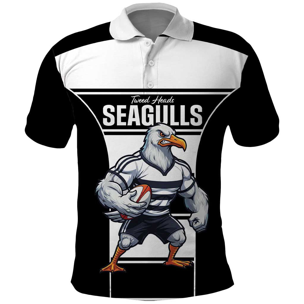 Tweed Heads Rugby Custom Polo Shirt Go Seagulls Mascot Sporty Style - Aussie Hoodie