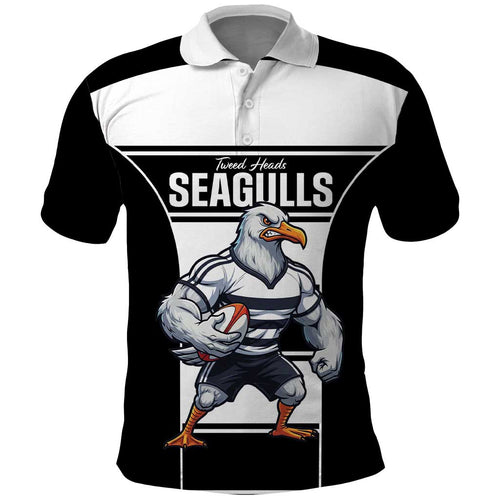 Tweed Heads Rugby Custom Polo Shirt Go Seagulls Mascot Sporty Style - Aussie Hoodie