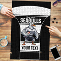 Tweed Heads Rugby Custom Puzzle Go Seagulls Mascot Sporty Style - Aussie Hoodie
