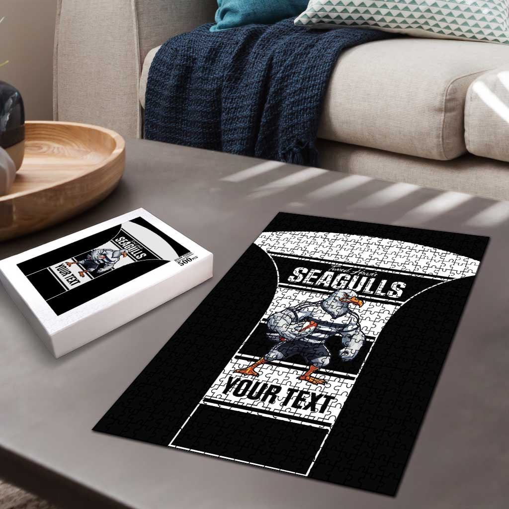 Tweed Heads Rugby Custom Puzzle Go Seagulls Mascot Sporty Style - Aussie Hoodie