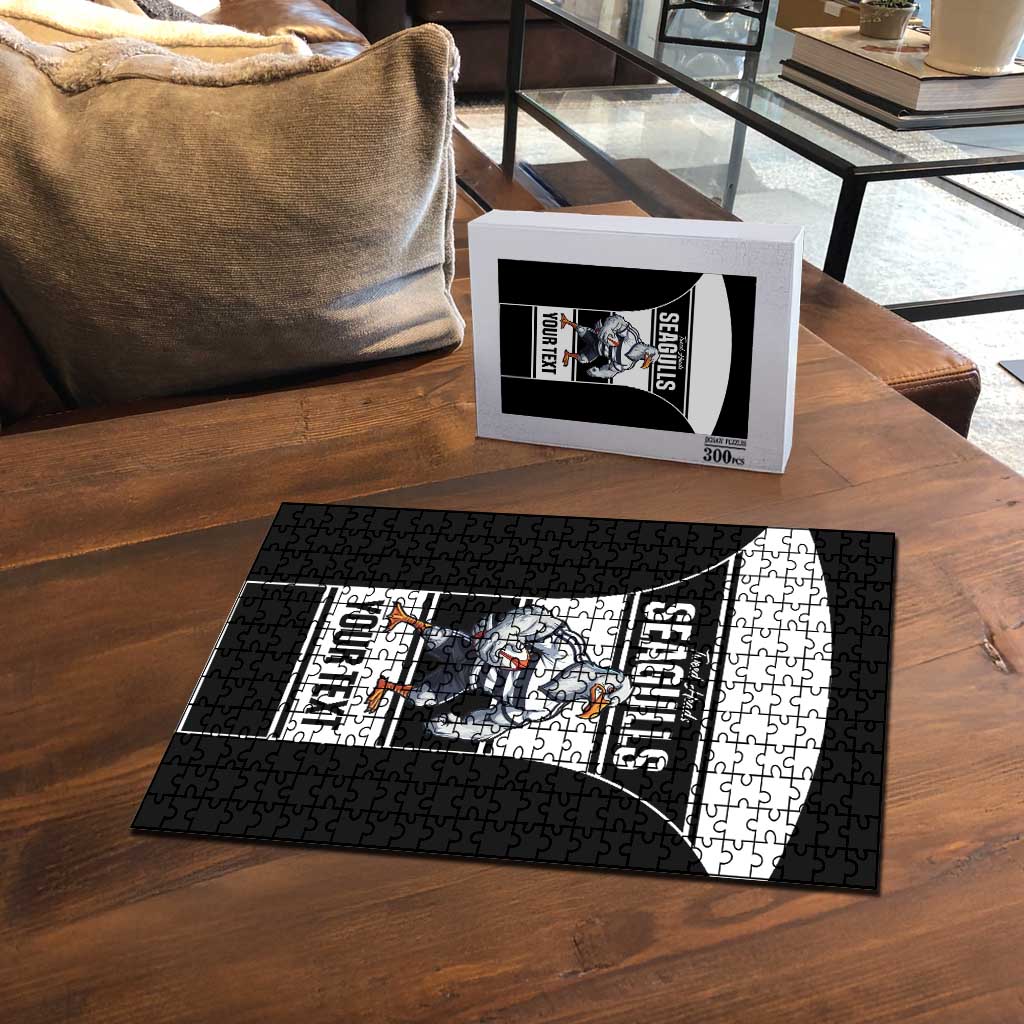 Tweed Heads Rugby Custom Puzzle Go Seagulls Mascot Sporty Style - Aussie Hoodie