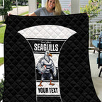 Tweed Heads Rugby Custom Quilt Go Seagulls Mascot Sporty Style - Aussie Hoodie