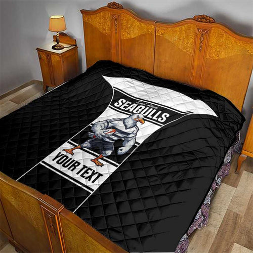 Tweed Heads Rugby Custom Quilt Go Seagulls Mascot Sporty Style - Aussie Hoodie