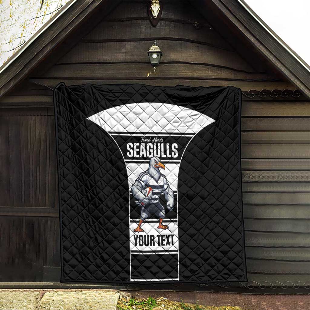 Tweed Heads Rugby Custom Quilt Go Seagulls Mascot Sporty Style - Aussie Hoodie