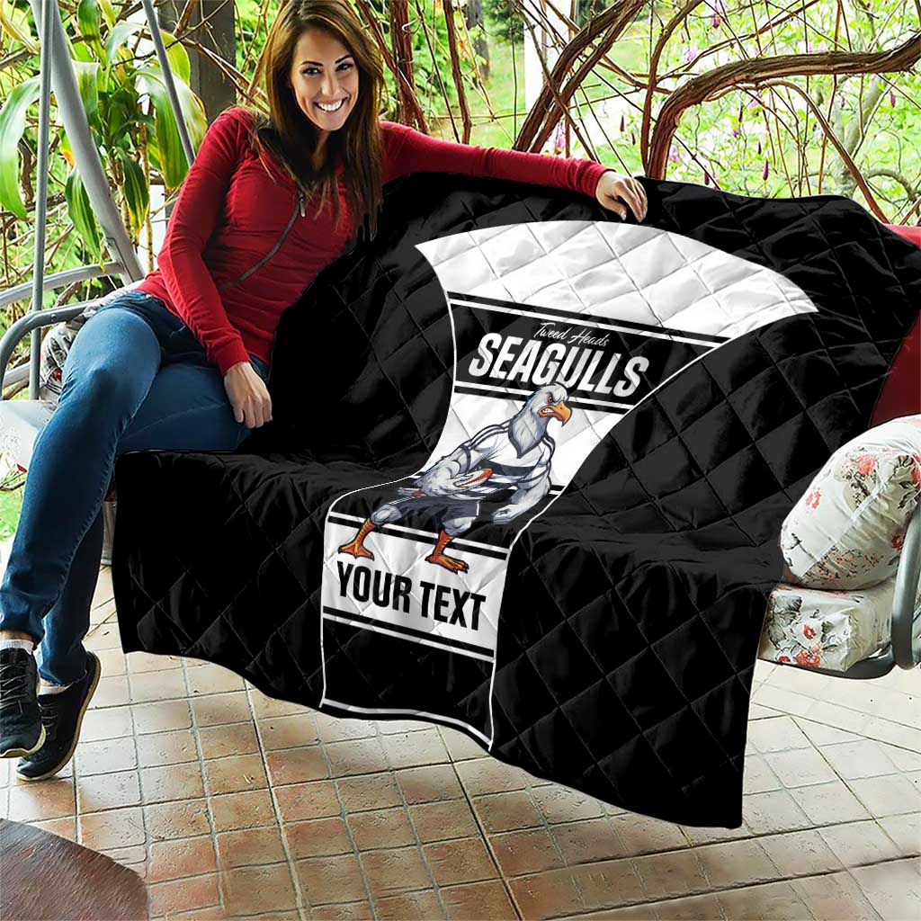 Tweed Heads Rugby Custom Quilt Go Seagulls Mascot Sporty Style - Aussie Hoodie
