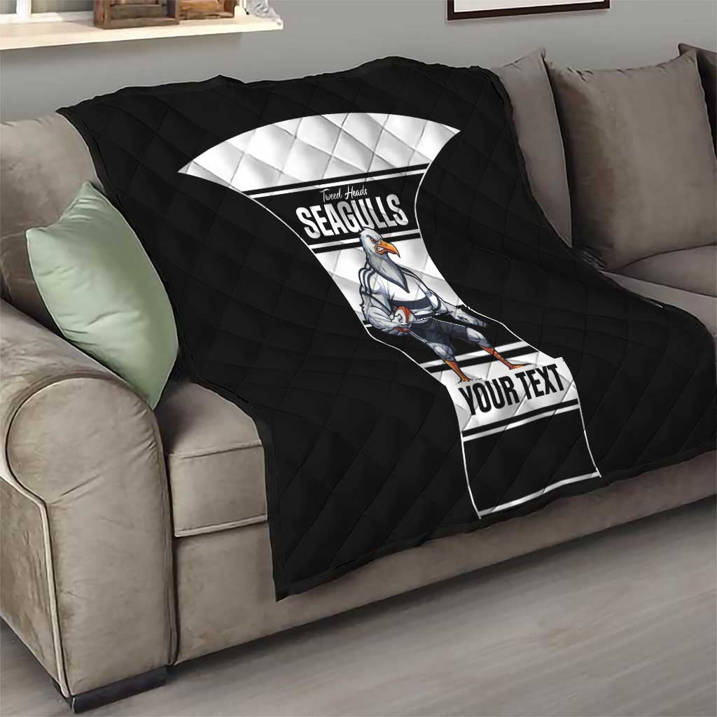 Tweed Heads Rugby Custom Quilt Go Seagulls Mascot Sporty Style - Aussie Hoodie