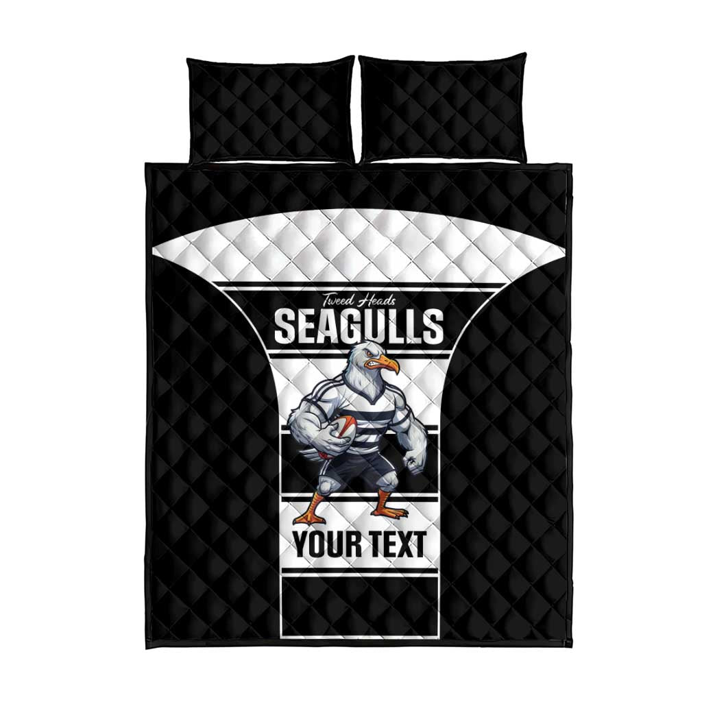 Tweed Heads Rugby Custom Quilt Bed Set Go Seagulls Mascot Sporty Style - Aussie Hoodie