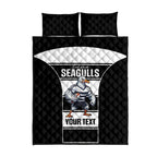 Tweed Heads Rugby Custom Quilt Bed Set Go Seagulls Mascot Sporty Style - Aussie Hoodie