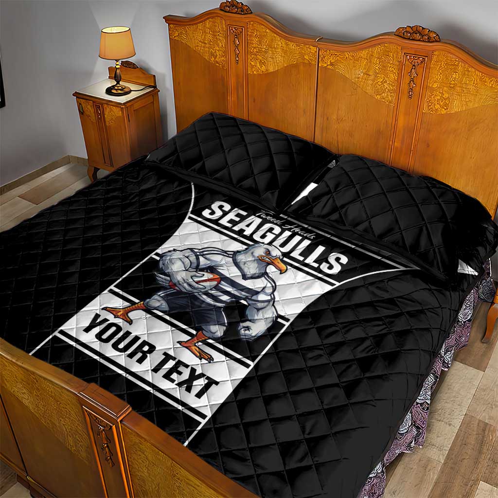 Tweed Heads Rugby Custom Quilt Bed Set Go Seagulls Mascot Sporty Style - Aussie Hoodie