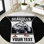 Tweed Heads Rugby Custom Round Carpet Go Seagulls Mascot Sporty Style - Aussie Hoodie