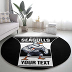Tweed Heads Rugby Custom Round Carpet Go Seagulls Mascot Sporty Style - Aussie Hoodie