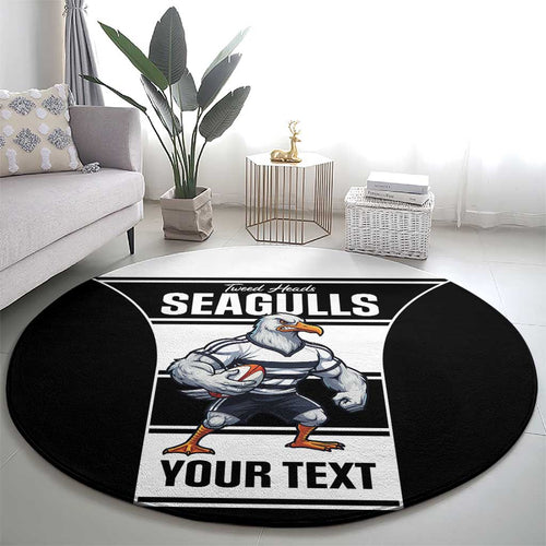 Tweed Heads Rugby Custom Round Carpet Go Seagulls Mascot Sporty Style - Aussie Hoodie