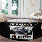 Tweed Heads Rugby Custom Round Carpet Go Seagulls Mascot Sporty Style - Aussie Hoodie