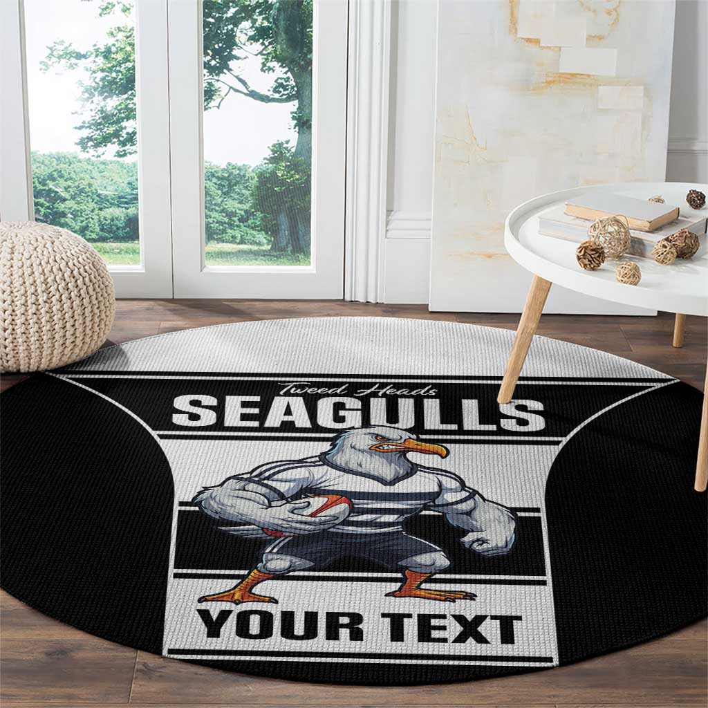 Tweed Heads Rugby Custom Round Carpet Go Seagulls Mascot Sporty Style - Aussie Hoodie