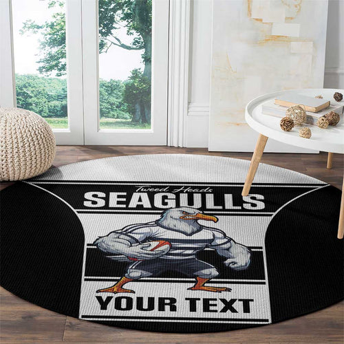 Tweed Heads Rugby Custom Round Carpet Go Seagulls Mascot Sporty Style - Aussie Hoodie